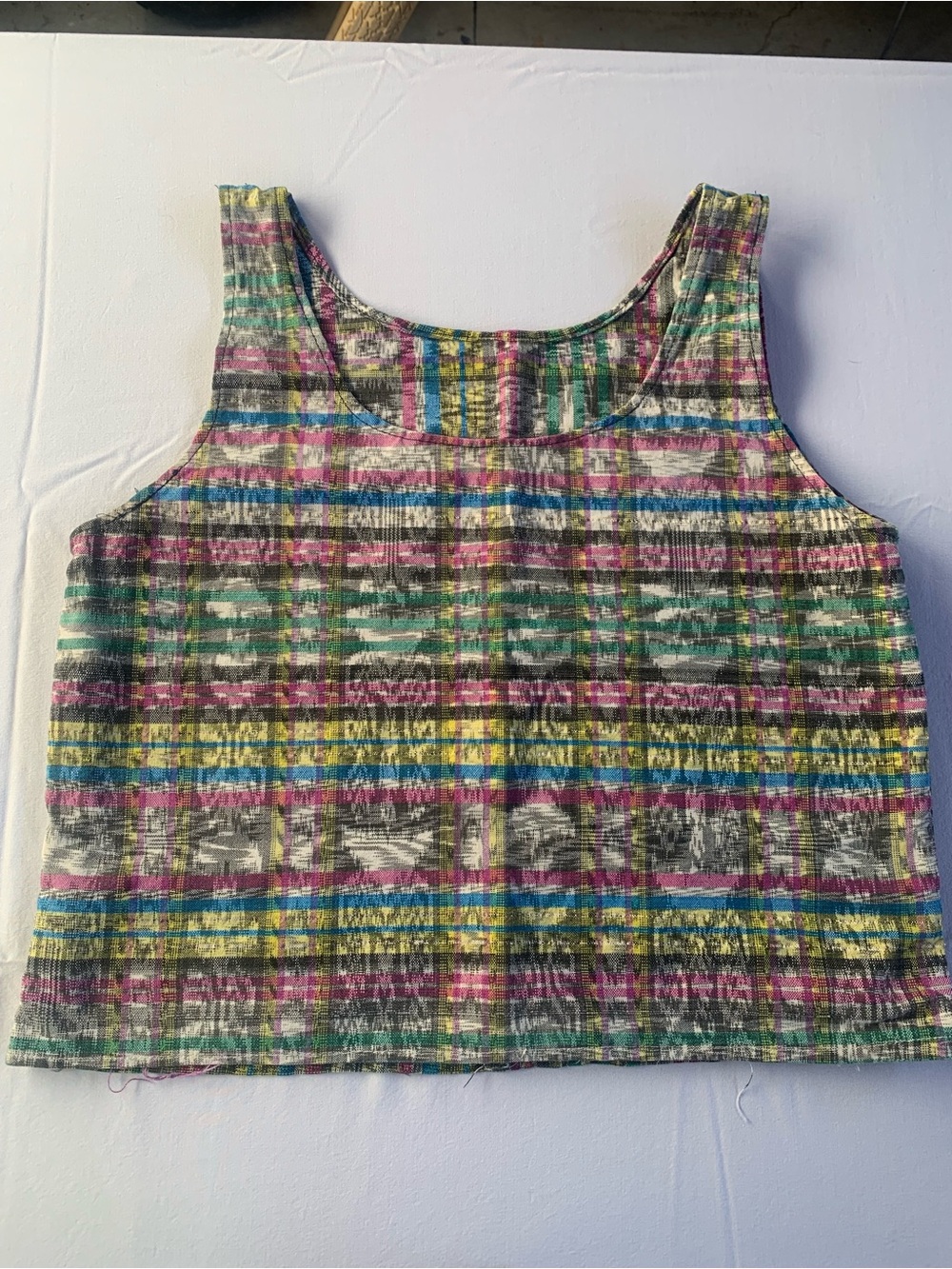 Handmade Scoop-Neck Crop Top. XS.